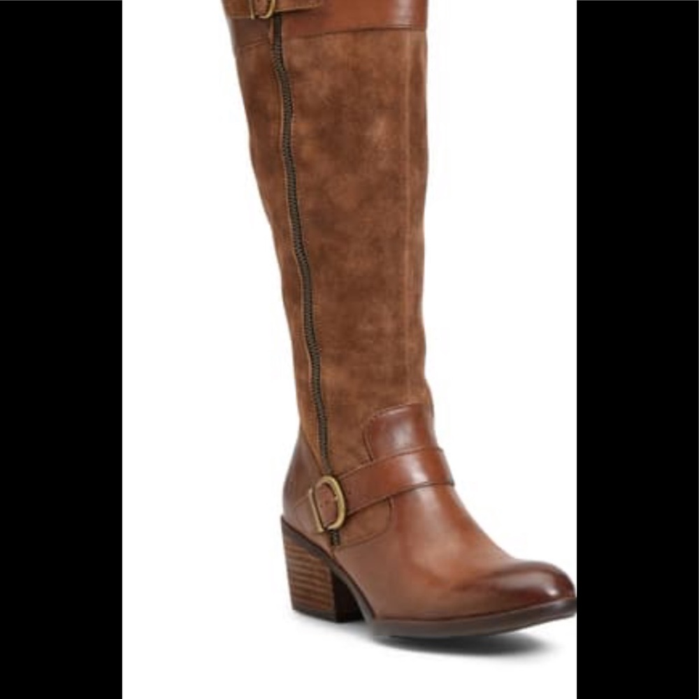 Born crown leather brown riding boots sz 10